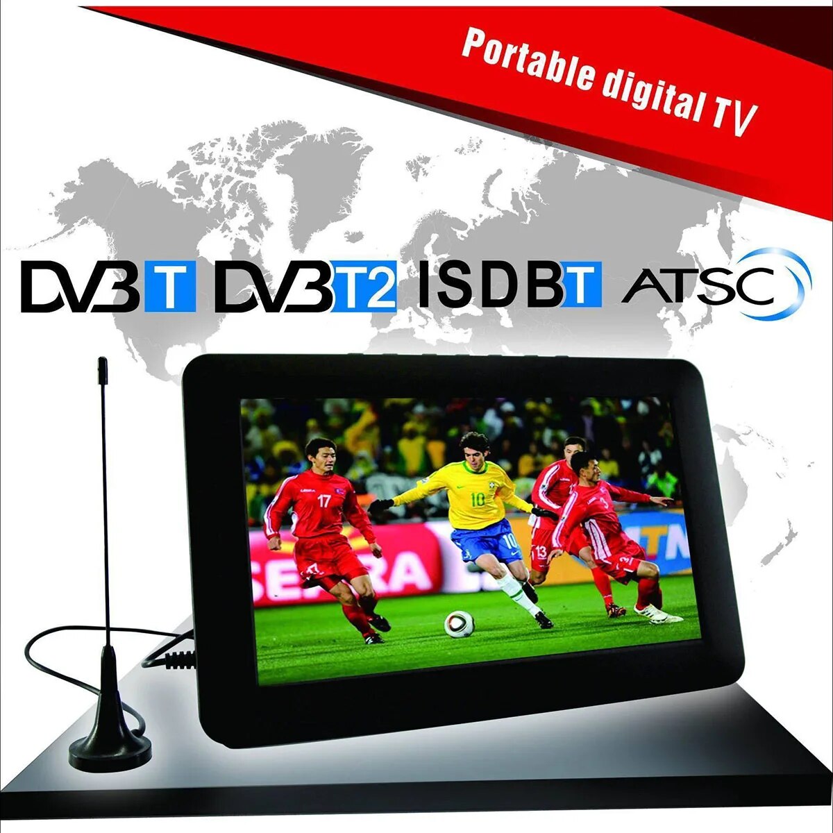 LCD TV ȭ  ڷ, ޴  ڵ TV DVB-T2, ISDB ATSC IDTV, 14 ġ